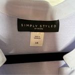 simply styled 🧚‍♂️ Purple Button Down Blouse Size L NWT Photo 2