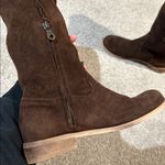 Sundance  Suede Leather Chocolate Brown Slouch Explorer Boots size 38 7.5-8 Photo 5