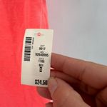 Aeropostale NWT Neon Coral Pink button Collared shirt Small 90s Style Tank Layer Photo 3