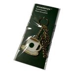 Starbucks Enamel Keychain Coffee Cup Coffee Person Script Charm NEW Photo 1
