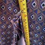 ZARA  Brown Navy Patterned Stretchy Straight Leg Dress Pants Boho Women's Small Photo 9