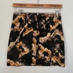 Free People Midnight Combo Modern Femme Novelty Skirt- Black Tie Dye- Size 4 Photo 3
