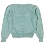 Jaclyn Smith  Vintage Beaded Sweater Mint Green V Neck Womens Small Photo 1