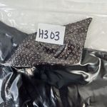 Chloé Chloe Size S 4 Blouse Black Semi Sheer Button Up Metallic Copper Sequin Collar Photo 12