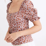 Madewell  Button Front Smocked Back Top in Piccola Floral Photo 0