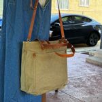 Madewell large canvas shopping bag canvas/leather Photo 8