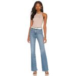 Good American Angled Rib High Neck Bodysuit in Mink001 2 Medium New Womens Tank Photo 5