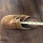 Skechers Women's Wooden Clog Platform Brown Suede Leather Slip On US 8 Photo 15