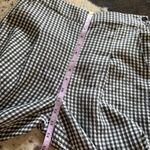 CREATURES OF COMFORT Gingham Pants Size 4 Black Photo 6