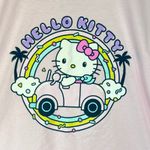 Hello Kitty  Women's‎ T-Shirt Pink Car Graphic Print Sanrio Medium Photo 2