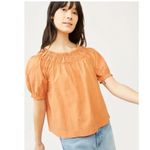 Bundle of 2 Free Assembly Orange & Yellow Gingham Puff Sleeve Tops Size XL Photo 8