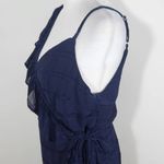 Emerald Sundae Navy Wrap Dress NWT Size Large Navy Chiffon Wedding Guest Dress Photo 4