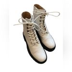 ShuShop Ursula Combat Boots women’s 8.5‎ Bone Patent NWOT White Photo 1