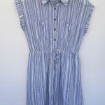 Pink republic Blue and White Striped Mini Dress Small Photo 3