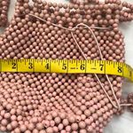 2000s Y2K Unique Handmade Pink beaded drawstring bucket crossbody bag purse Photo 2
