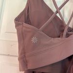 Athleta solaceāpurple cross back built in bra tank size XL Photo 5