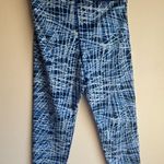 Nike Pro Blue and White Graphic Leggings size large Photo 5