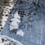 Black heart Denim shorts Photo 2