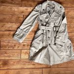 Burberry  Blue Label Trench Coat Beige Check Cotton 38 Authentic 0024-155 Photo 3