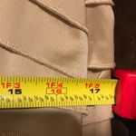 Cartise Tan Midi Vertical LaceTiered Layered Formal Dress Size 10 Zip In Back Photo 9