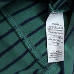 L.L.Bean Striped Full Zip Jacket Women's Small Regular Green Blue Cotton Blend Photo 6