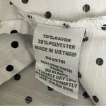 Dress Barn VTG Y2k  Polka Dot Wrap Blouse Pinup Rockabilly Retro Preppy L Casual Photo 5