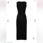 Reformation EUC Black Basil Sleeveless Cashmere Midi-Dress Photo 3
