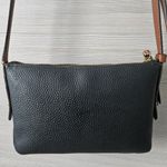 Fossil  Black Cow Hide Leather Crossbody Bag Adjustable Strap Vintage Purse Small Photo 6