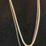 SILVER and Black Beaded‎ Necklaces Photo 0