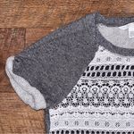 Victoria's Secret 🩶Victoria Secret Lace Shortsleeved Sweatshirt Photo 2