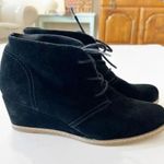 Björndal Bjorndal Rachel Black Suede Wedge Ankle Boots Women’s Size 7 Lace Up Bootie Boot Photo 9