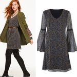CAbi Womens Small S Style 3648 Poise Bell Sleeve Dress Photo 1