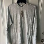 SKIMS Boyfriend Long Sleeve Oversized Light Heather Gray T-Shirt Size XXS New Photo 2
