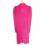 Alice + Olivia NWT Metallic Puff Long Sleeve Sweater Dress Hot Pink Size XL NEW Photo 2