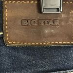 Big star Maddie Skinny Jeans Thick Stitch Size 28 R 28x31 Low Rise Dark Wash Y2K Photo 9