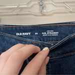 Old Navy High-Rise Button-Fly O.G. Straight Lagos Dark Wash Jeans Photo 2