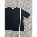 Brooks Brothers 365 womens L 100% merino wool black knit sweater crop top ribbed Photo 6