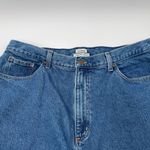 LL Bean Plaid Flannel Lined Original Fit Relaxed Jeans Women’s 18 Medium Tall Blue Size undefined Photo 6