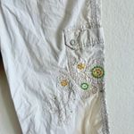 Gloria Vanderbilt Vtg Y2K Off White Floral Cargo Crop Capri Pants Fairy Women 12 Photo 4