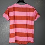 Pink & Brown Striped Short Sleeve T Photo 2