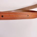 Burberry Brown Leather Top Stitched, Studded Belt, Size 110/40 Photo 4