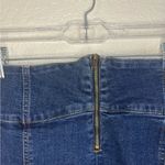 SO  Denim Mini Skirt with front Zipper Photo 4