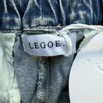 LEGOE Heritage sz 1 / Med Stonewash Denim Baggies Relaxed Fit Drawstring NWT Blue Photo 5