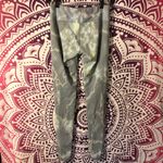 Onzie  Diagonal Stripe Leggings Full Length Small Medium Blue Green Photo 2