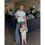 Reformation Raelynn Button Front Organic Cotton Knit Top in Bleach Size X-Large Photo 11