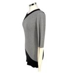 Long Tall Sally Colorblock Crewneck Long Sleeve Sweater Gray Black Size 6 Photo 4