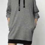 ATM Anthony Thomas Melillo Hoodie SWEATSHIRT DRESS S Charcoal French Terry Gray Photo 0