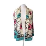 Kapray Woman Head Wrap Scarf 68" X 23" LARGE Poppies Floral Washable‎ Green Photo 1