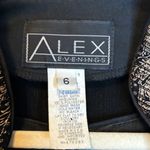 Alex Evenings ‎ Dress and Blazer Women's Size 6 Maxi Pleats Sparkle Gold Black Photo 3