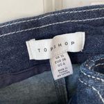 Topshop Dark Denim Front Zipper Dress Photo 3